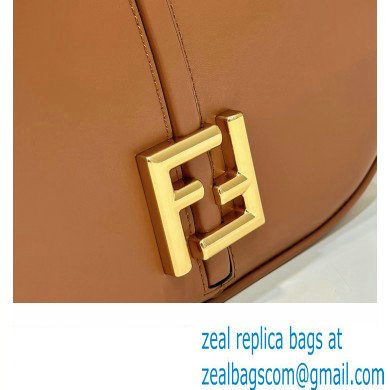 Fendi C Com Medium bag in smooth and full-grain leather Brown 2023 - Click Image to Close